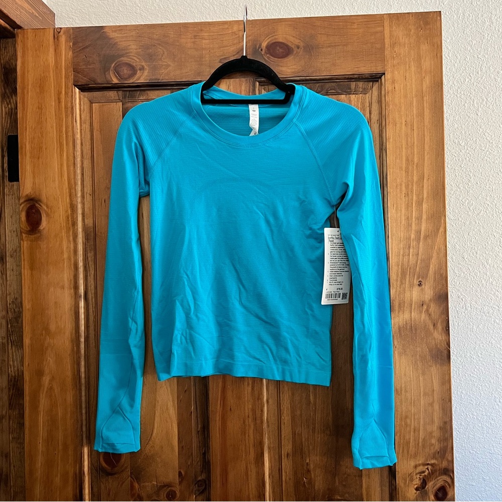 Lululemon turquoise swiftly LS